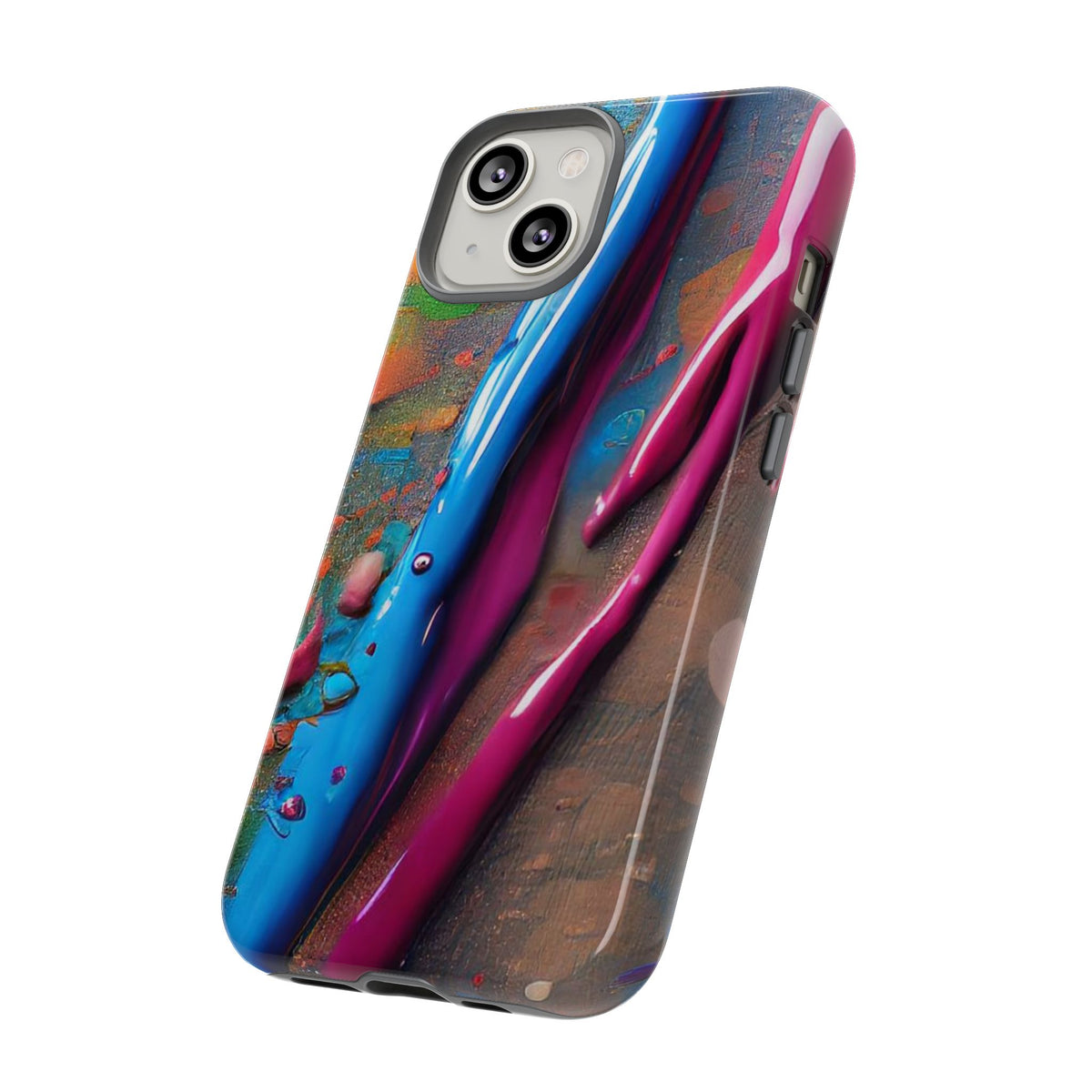 Colorful Artistic Paint Splatter Tough Phone Case - Studio 653