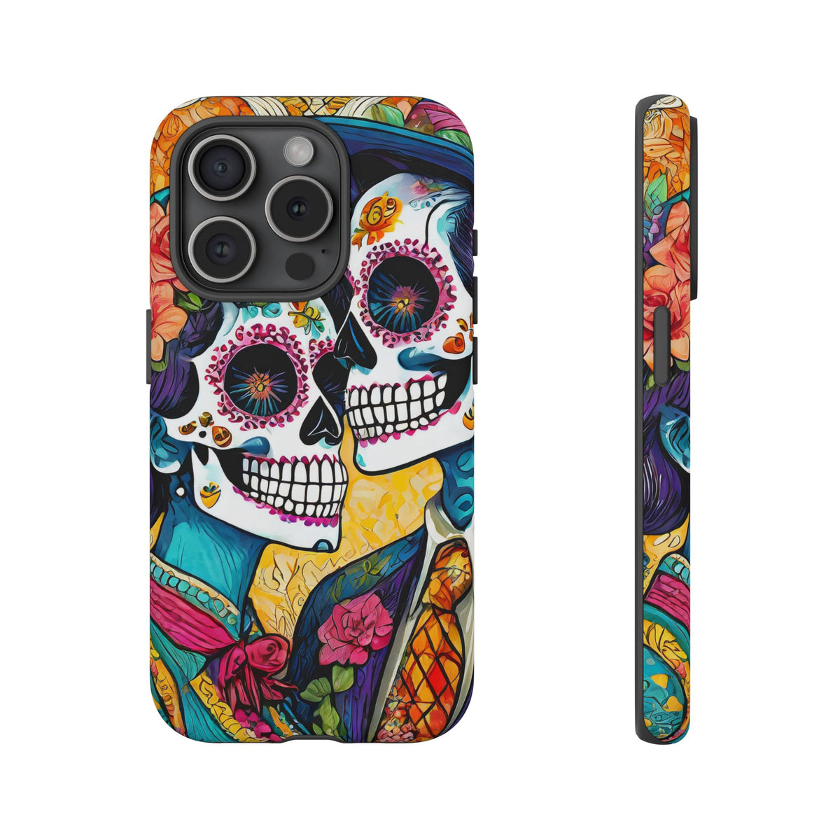 Loving Sugar Skull Couple Tough Phone Case - Studio 653
