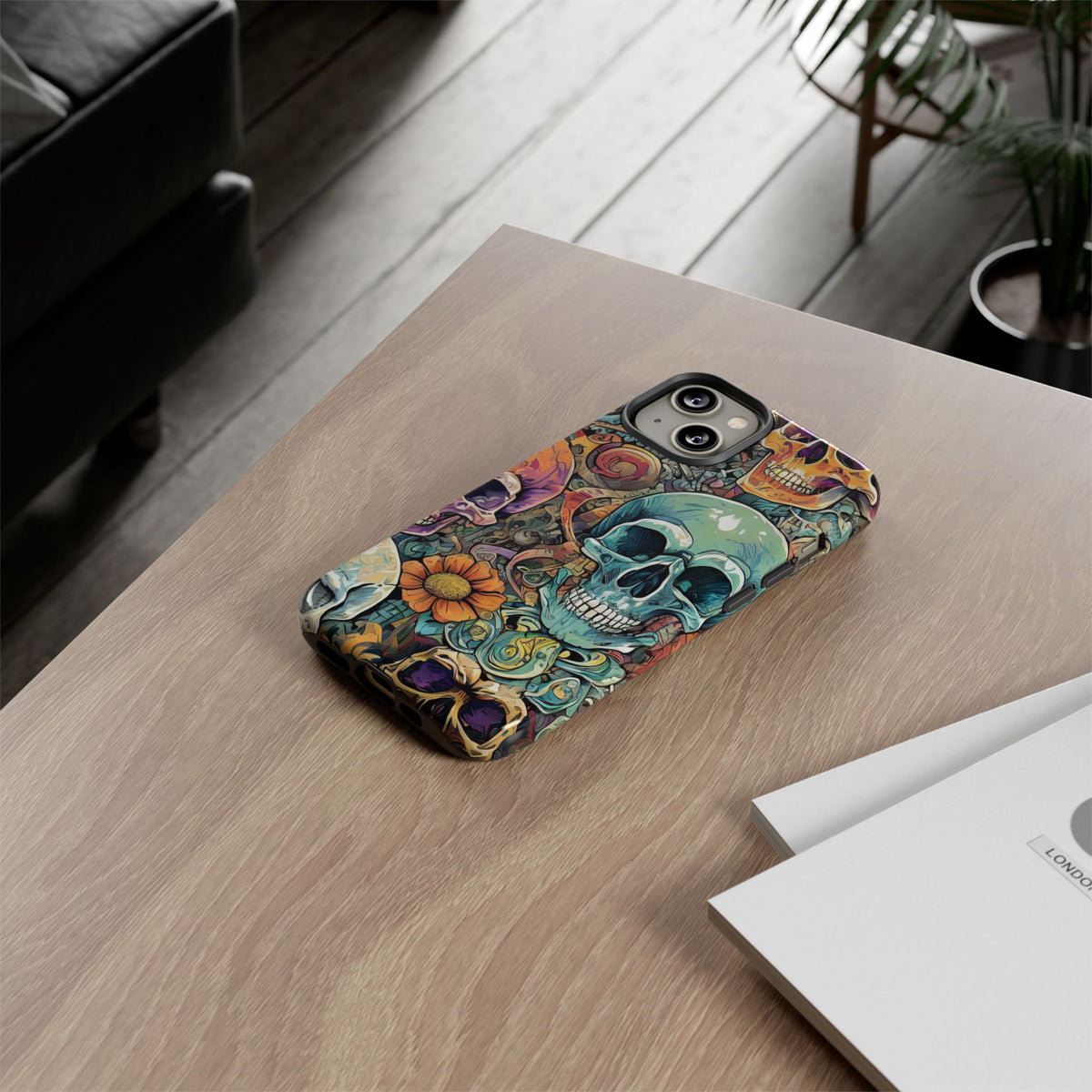 Artistic Skull Collage Tough Phone Case - Studio 653