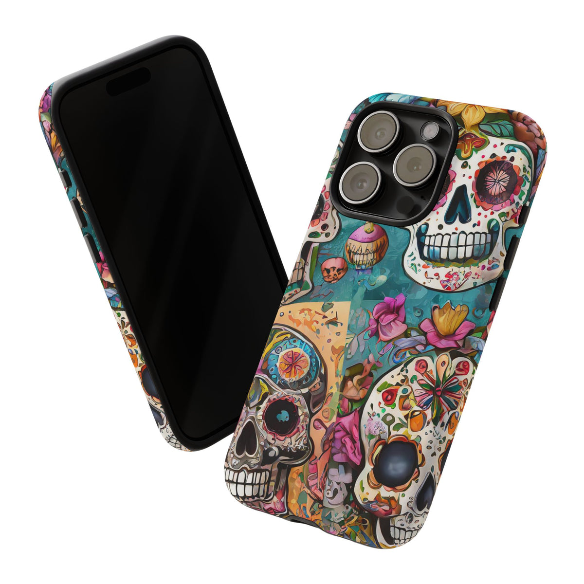 Vibrant Sugar Skull Tough Phone Case - Studio 653