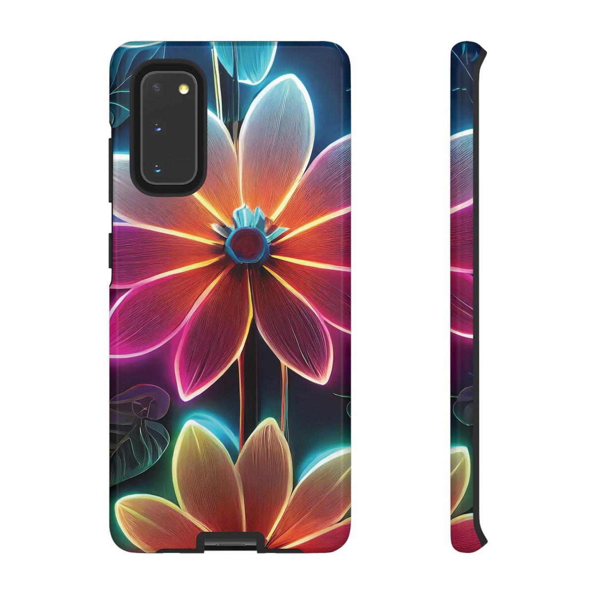 Vibrant Neon Flowers Tough Phone Case - Studio 653