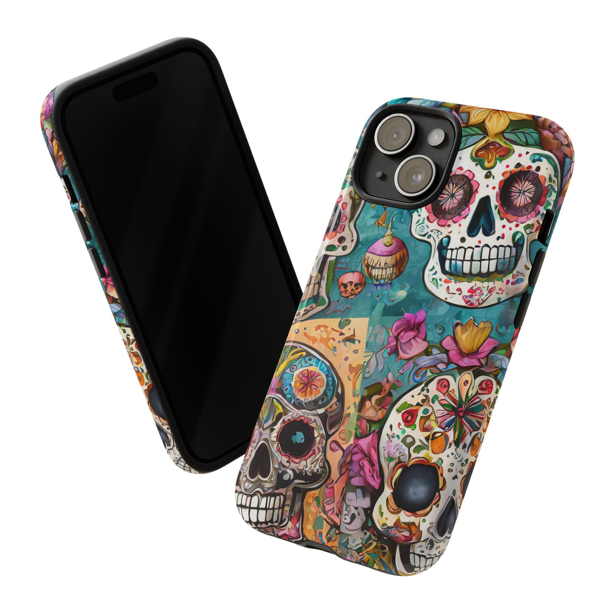Vibrant Sugar Skull Tough Phone Case - Studio 653