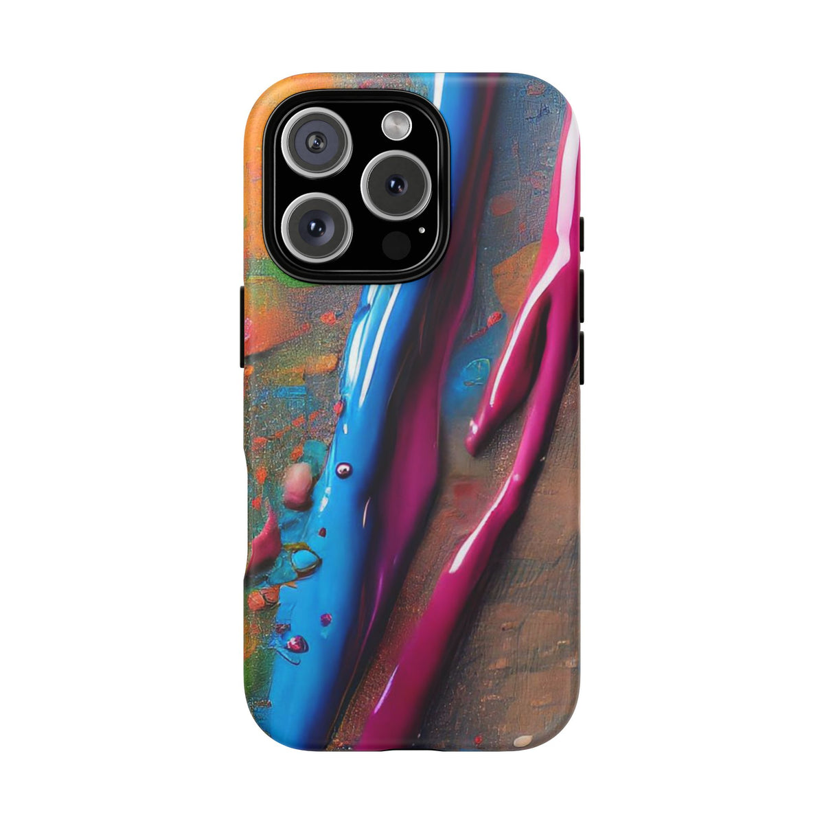 Colorful Artistic Paint Splatter Tough Phone Case - Studio 653