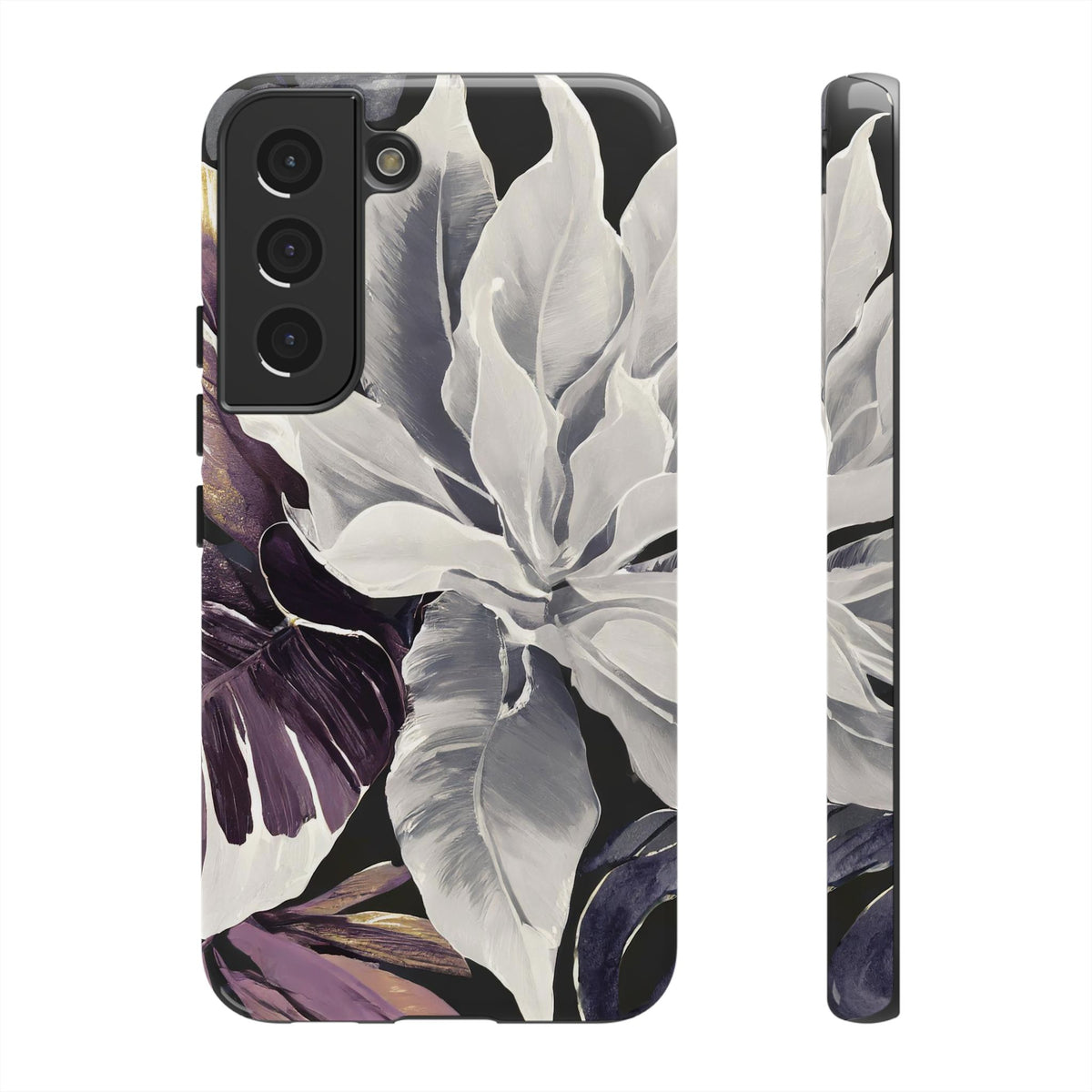 White & Plum Floral Tough Phone Case - Studio 653