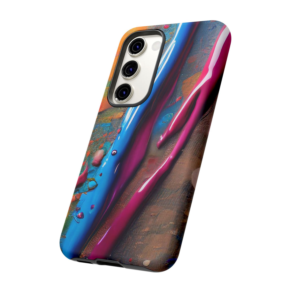 Colorful Artistic Paint Splatter Tough Phone Case - Studio 653