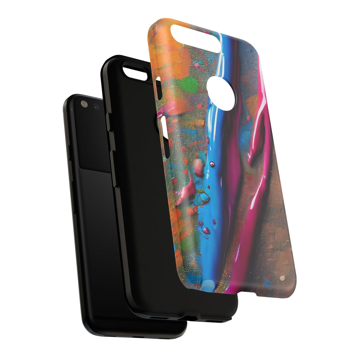 Colorful Artistic Paint Splatter Tough Phone Case - Studio 653