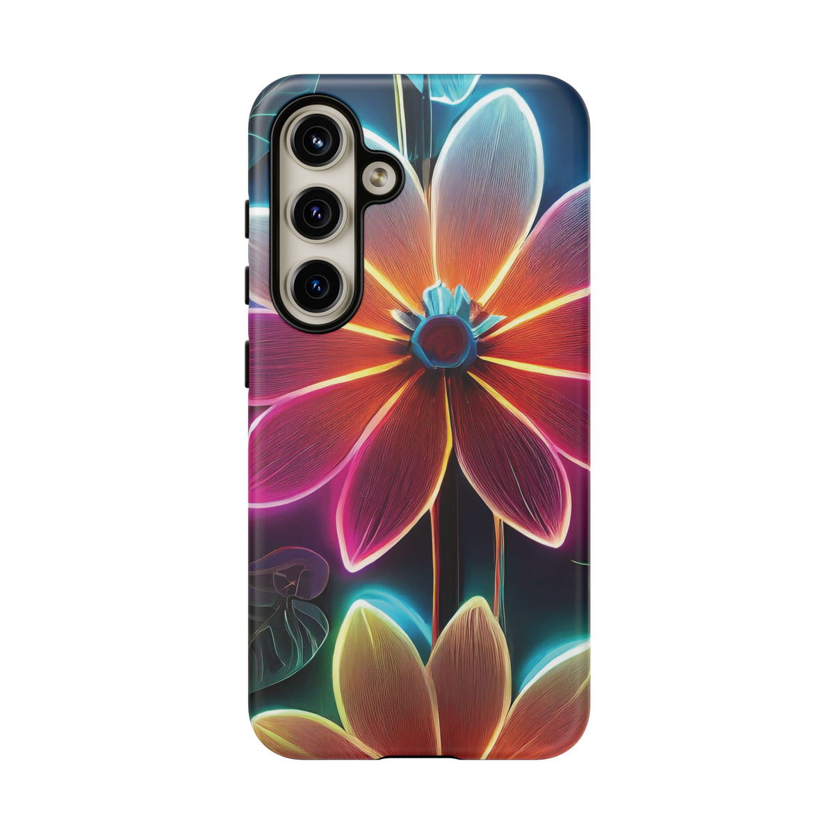 Vibrant Neon Flowers Tough Phone Case - Studio 653