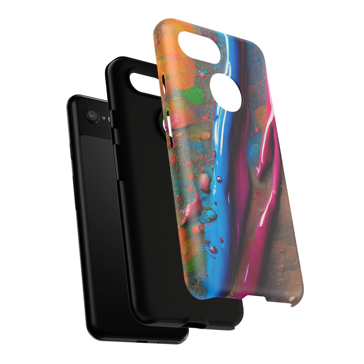 Colorful Artistic Paint Splatter Tough Phone Case - Studio 653