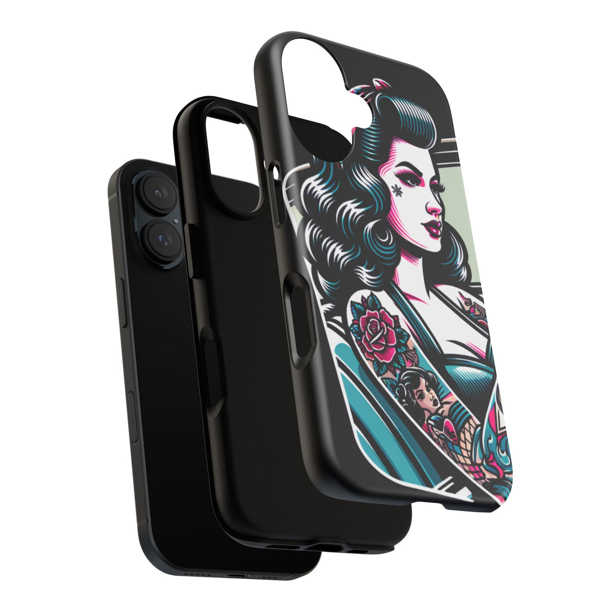 Vintage Retro Tattooed Pin Up Tough Phone Case - Studio 653