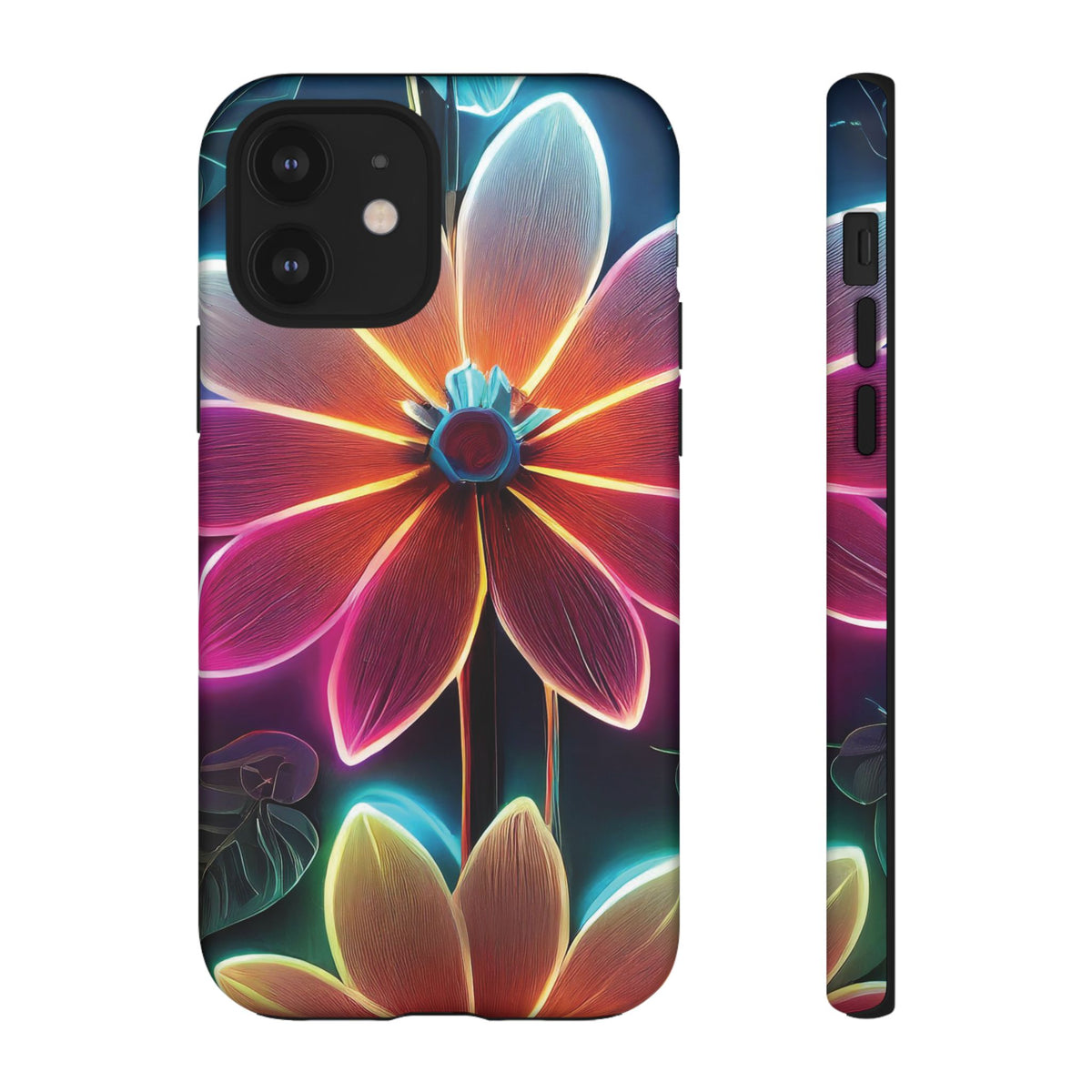 Vibrant Neon Flowers Tough Phone Case - Studio 653