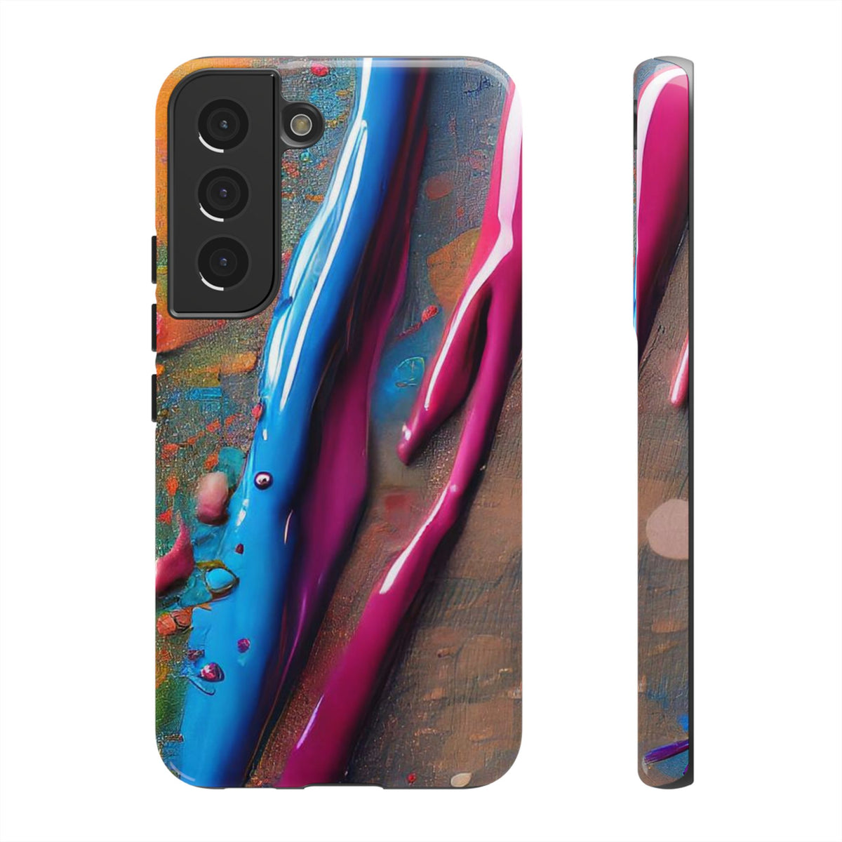 Colorful Artistic Paint Splatter Tough Phone Case - Studio 653