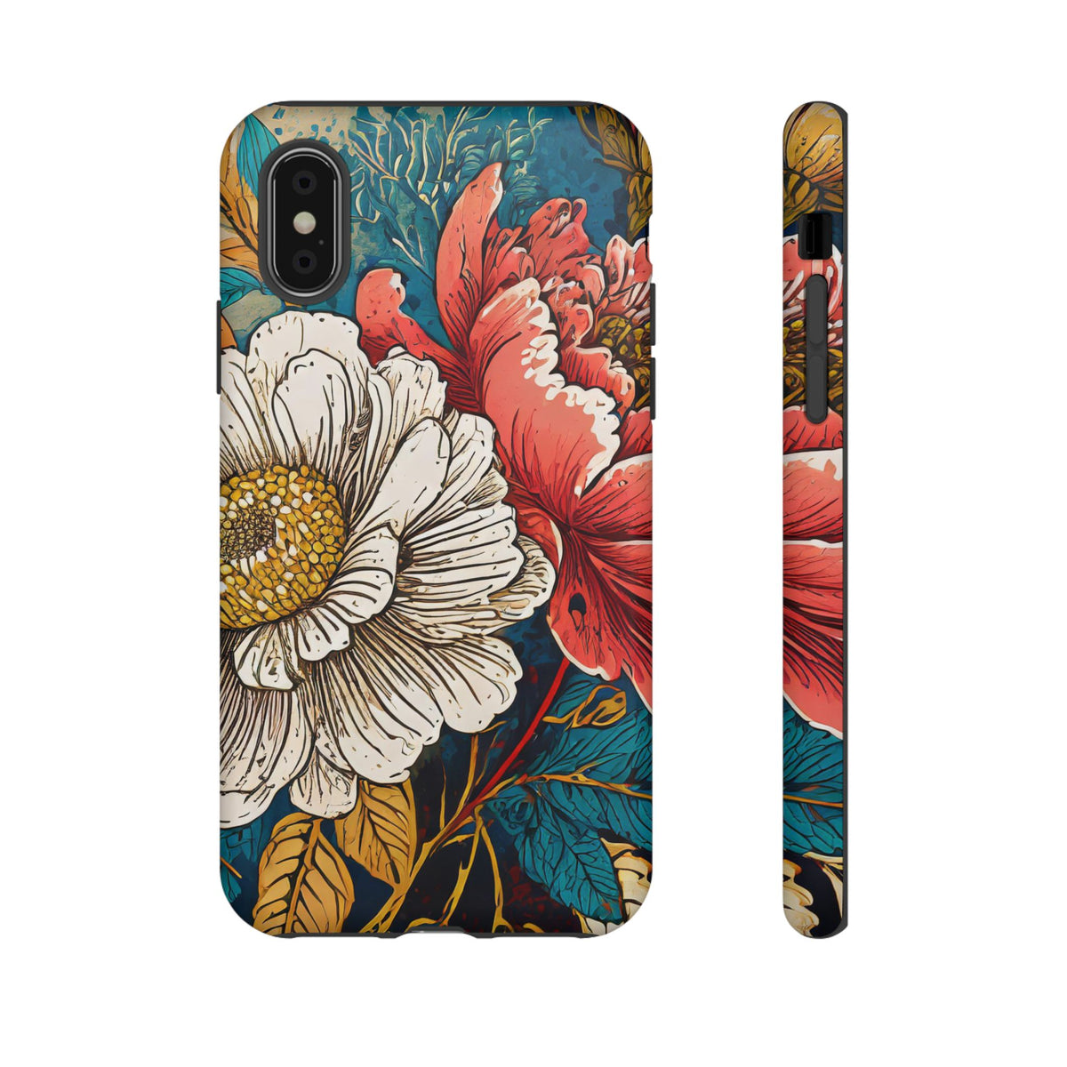 Artistic Floral Tough Phone Case - Studio 653