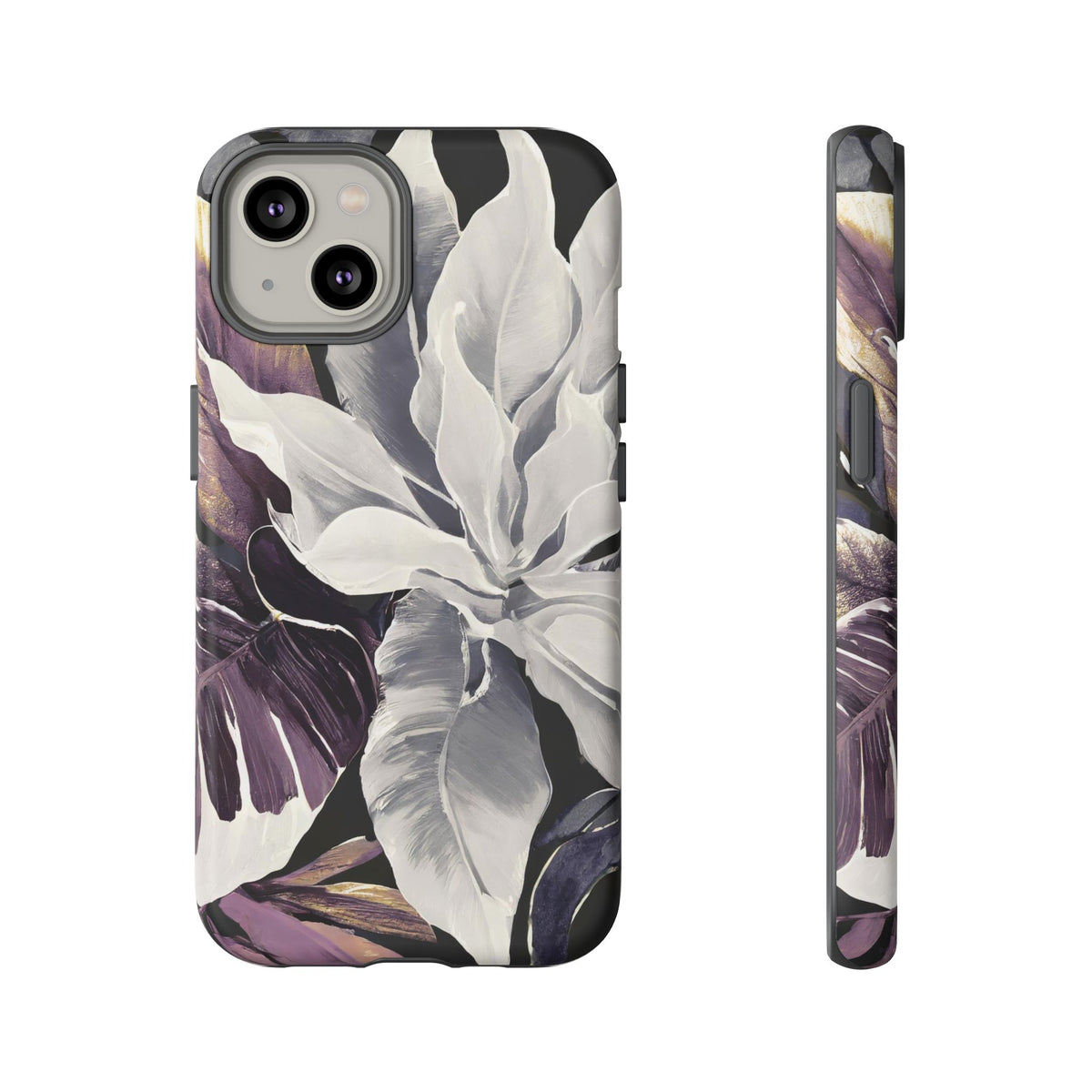 White & Plum Floral Tough Phone Case - Studio 653
