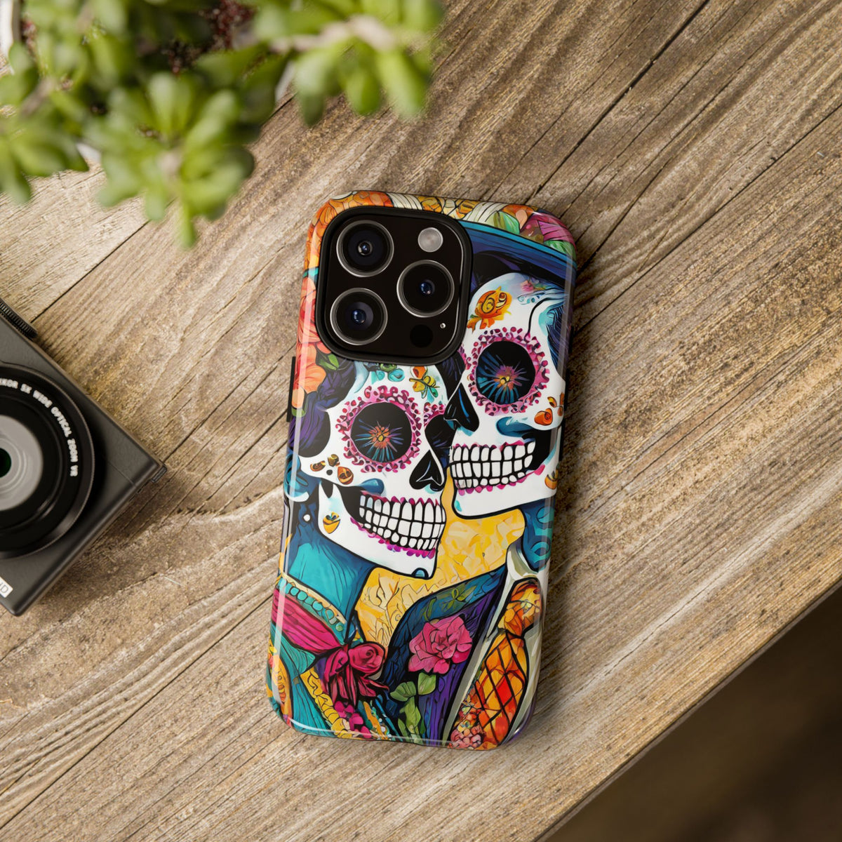 Loving Sugar Skull Couple Tough Phone Case - Studio 653