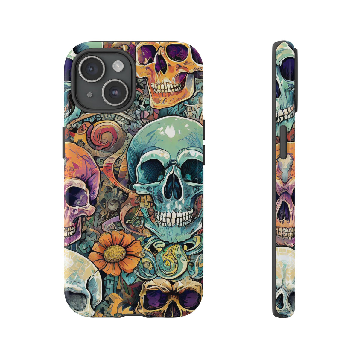 Artistic Skull Collage Tough Phone Case - Studio 653