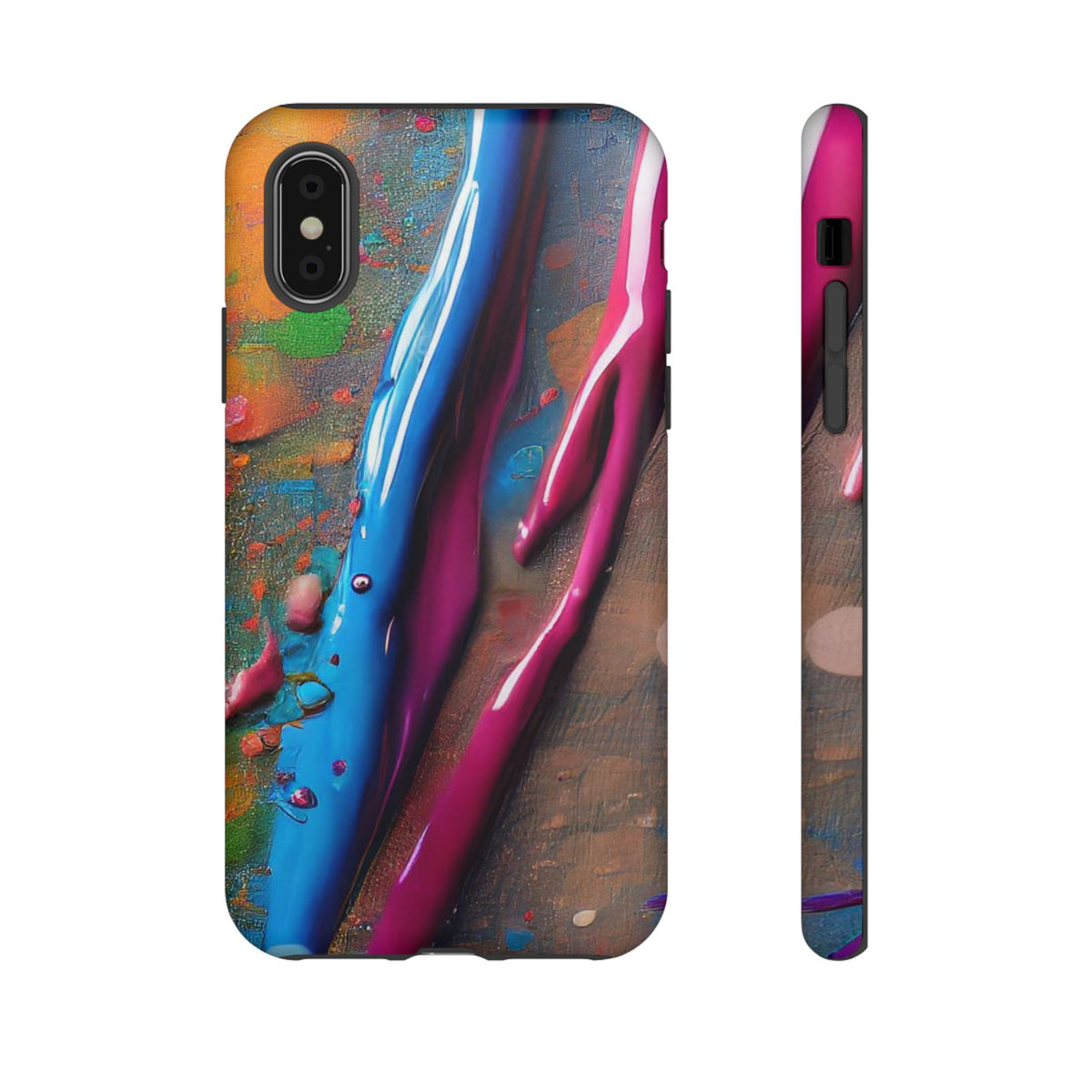 Colorful Artistic Paint Splatter Tough Phone Case - Studio 653