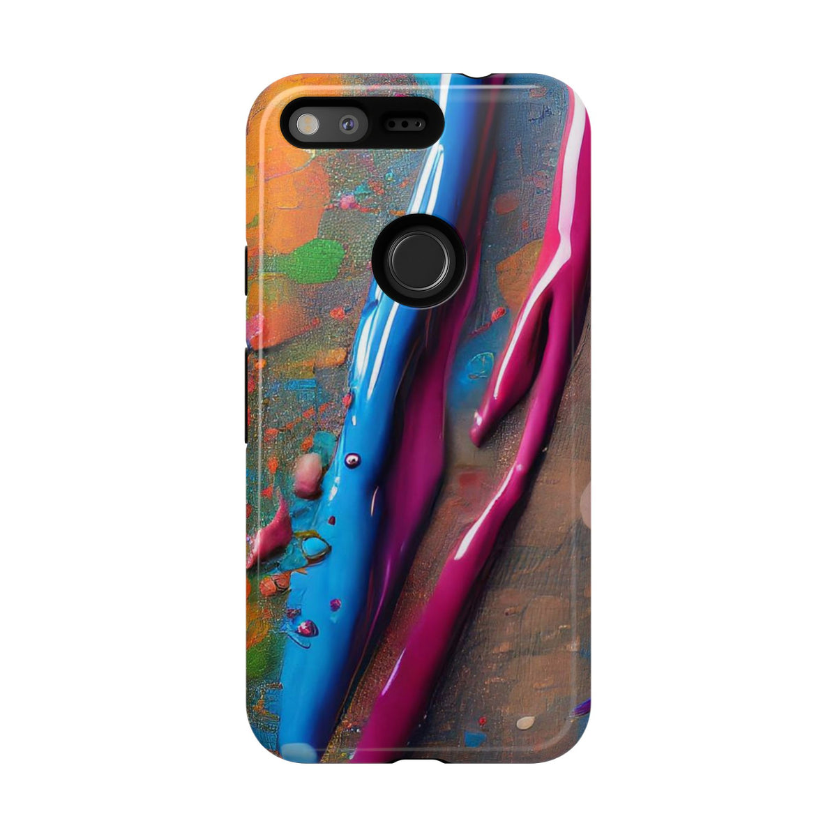 Colorful Artistic Paint Splatter Tough Phone Case - Studio 653
