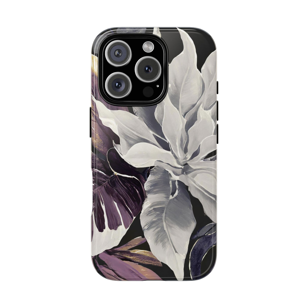 White & Plum Floral Tough Phone Case - Studio 653