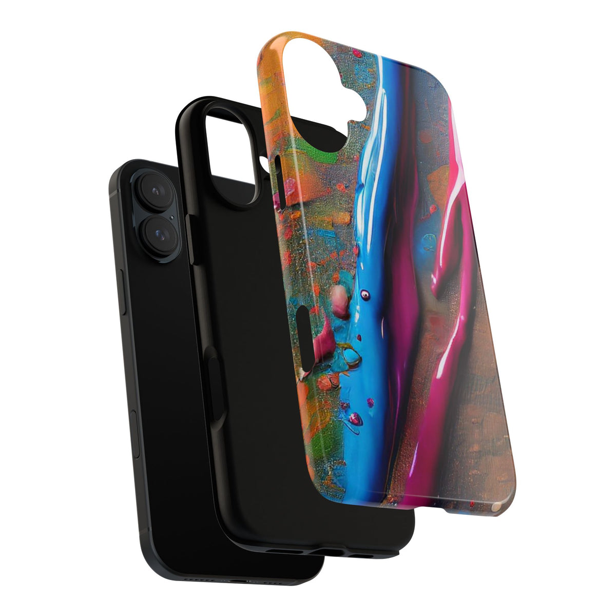 Colorful Artistic Paint Splatter Tough Phone Case - Studio 653