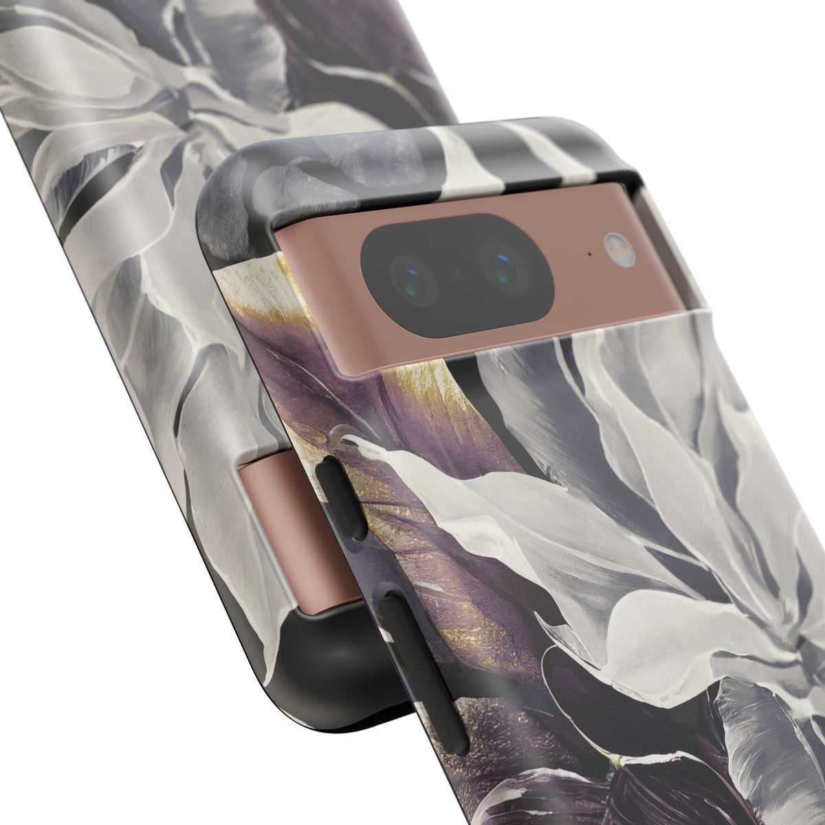White & Plum Floral Tough Phone Case - Studio 653