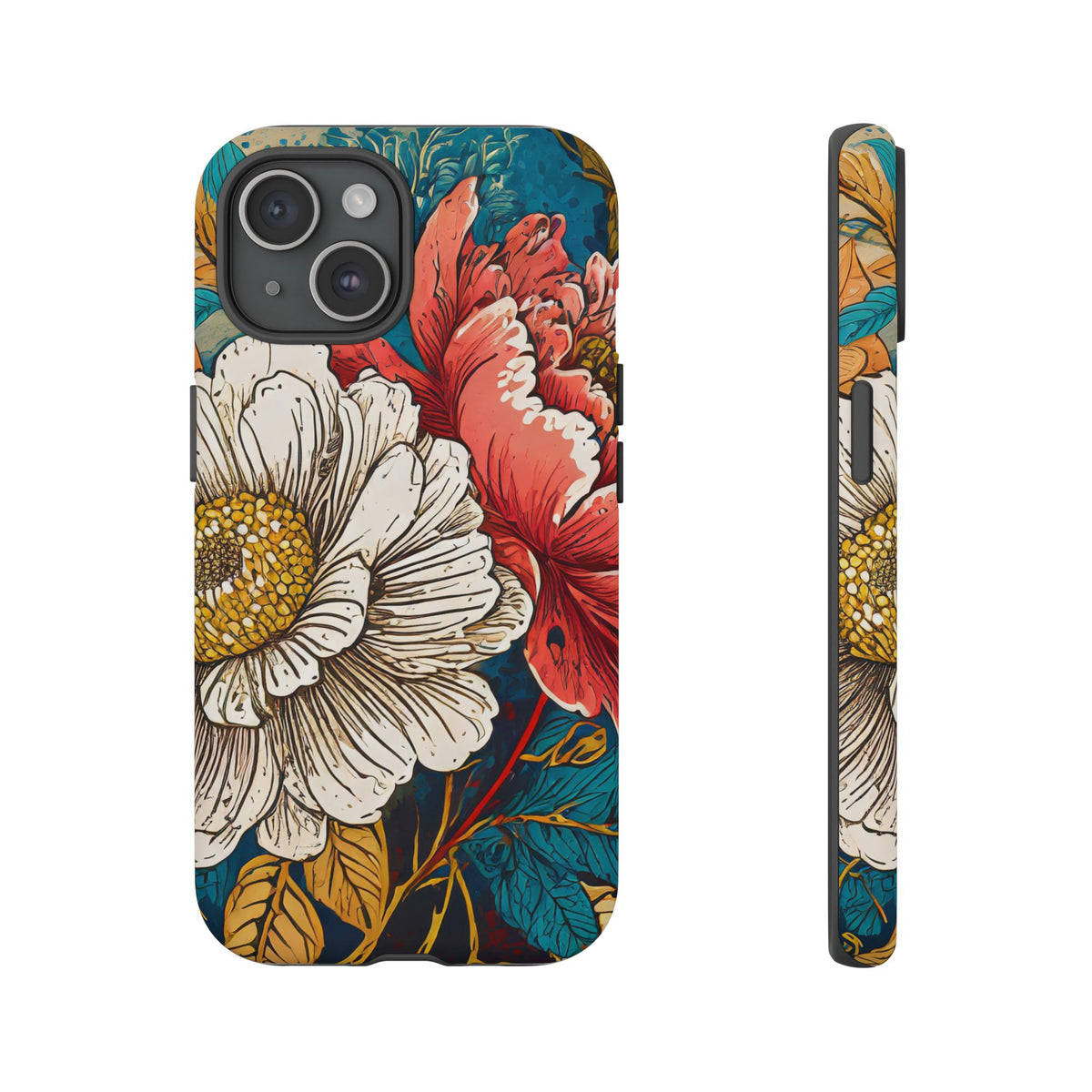 Artistic Floral Tough Phone Case - Studio 653