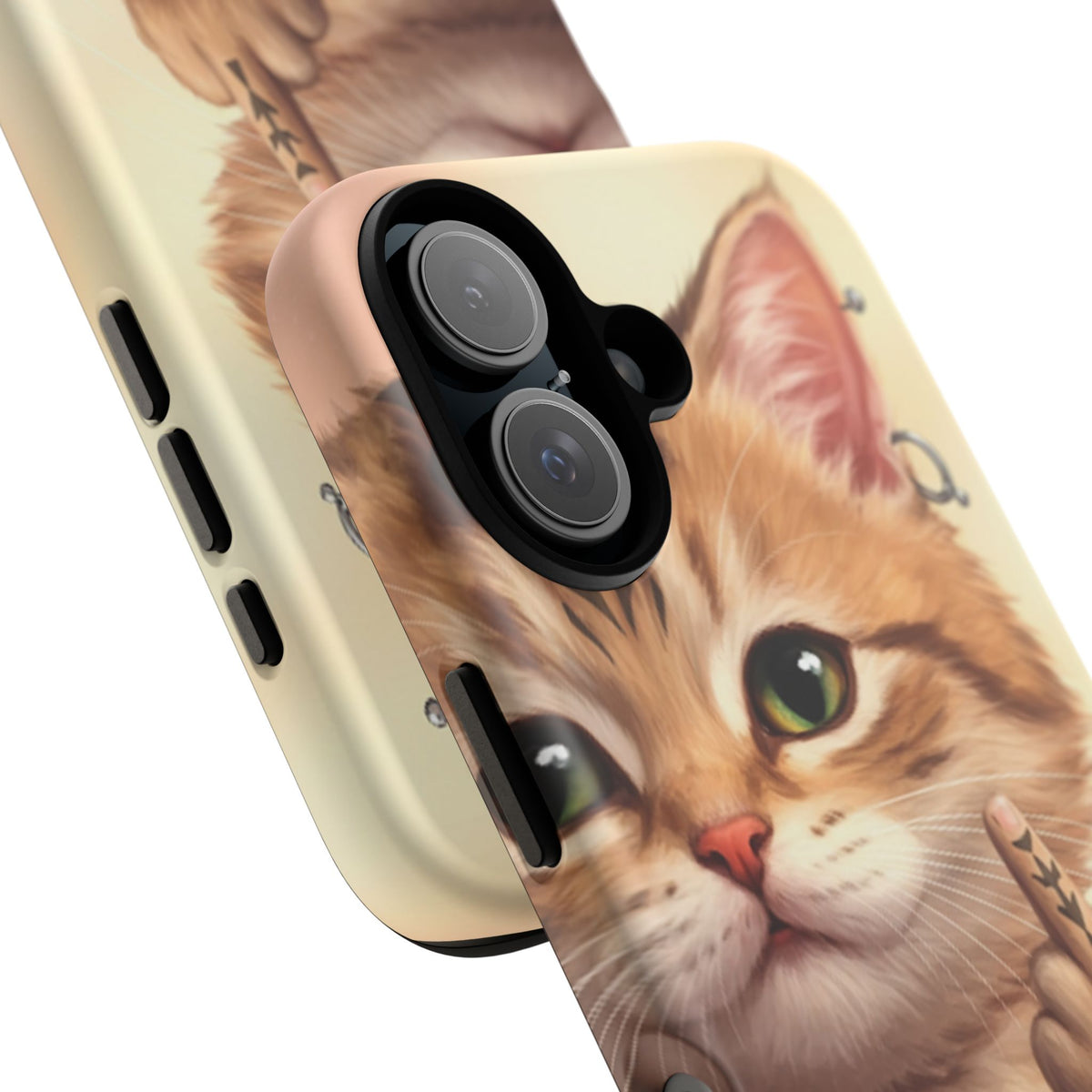 Evil Kitty Giving the Bird Tough Phone Case - Studio 653