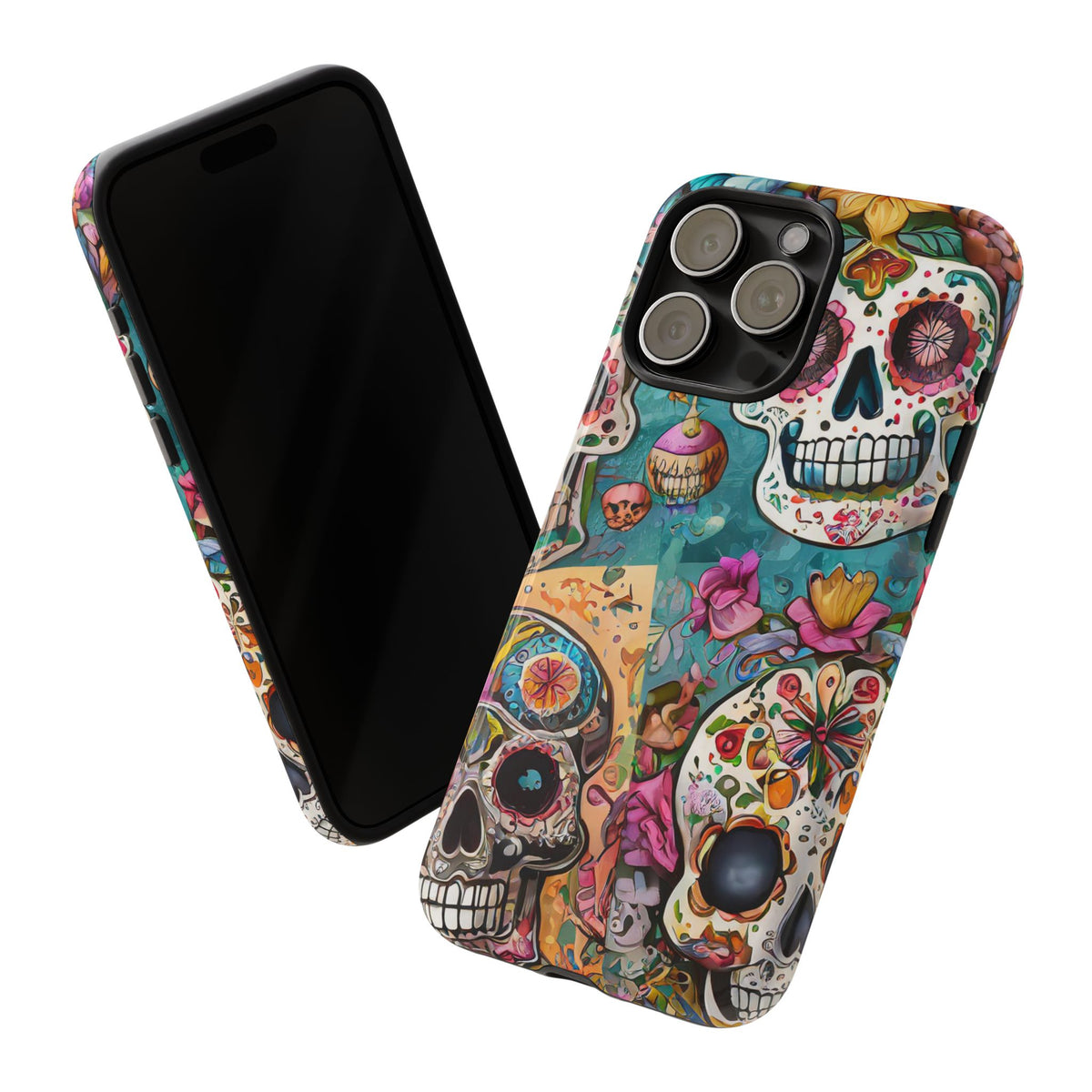 Vibrant Sugar Skull Tough Phone Case - Studio 653