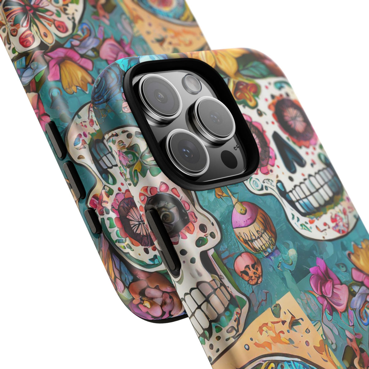 Vibrant Sugar Skull Tough Phone Case - Studio 653