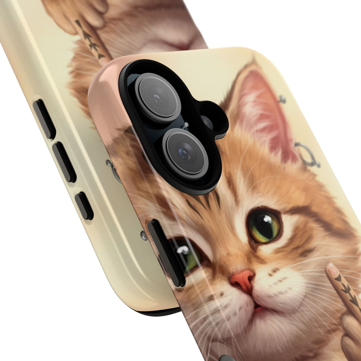 Evil Kitty Giving the Bird Tough Phone Case - Studio 653