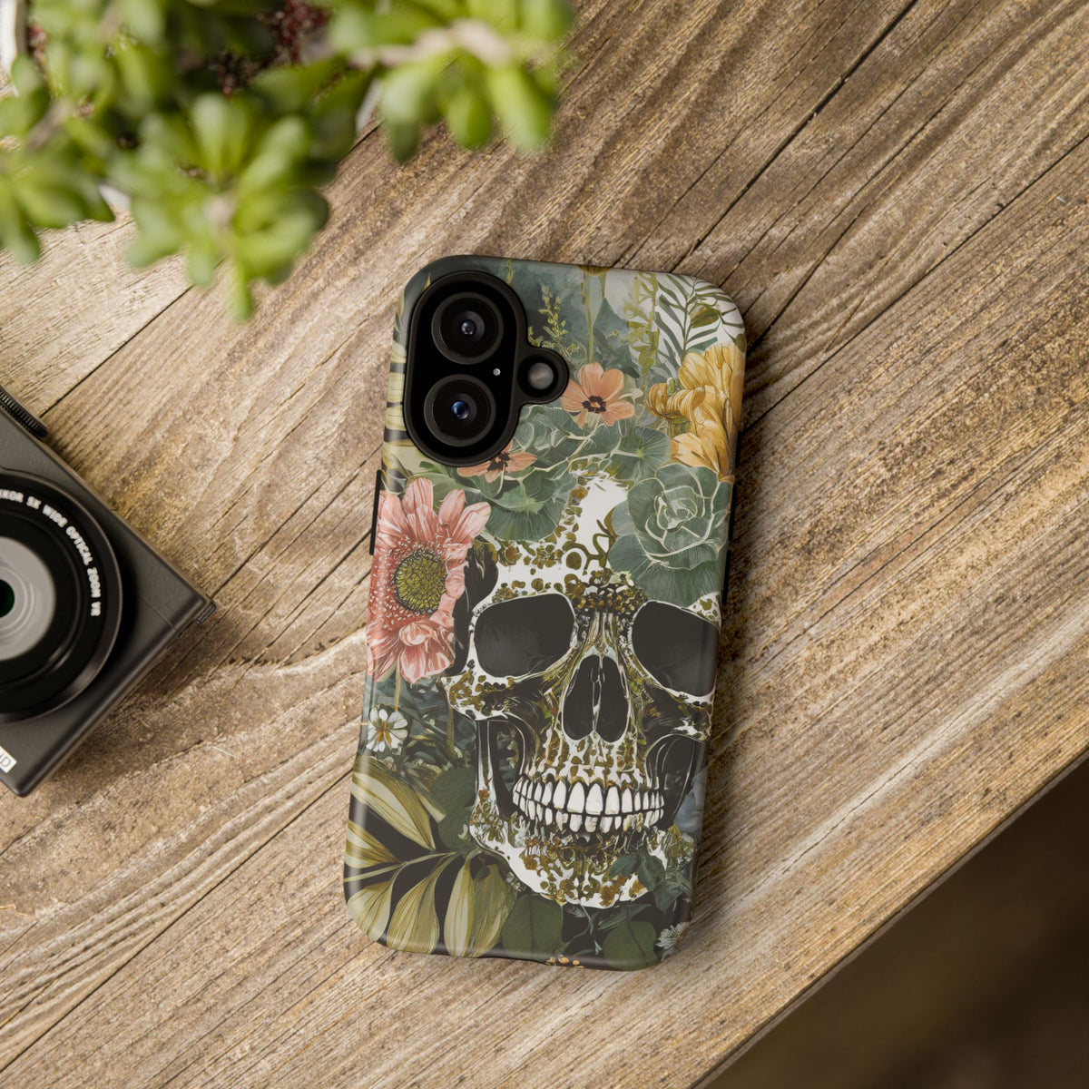 Floral Skull Tough Phone Case - Studio 653