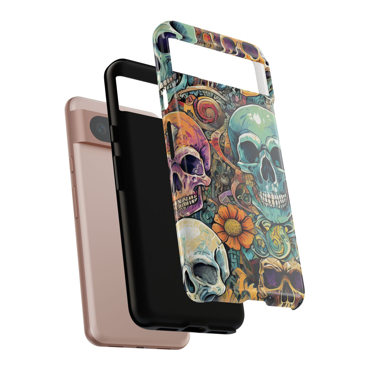 Artistic Skull Collage Tough Phone Case - Studio 653