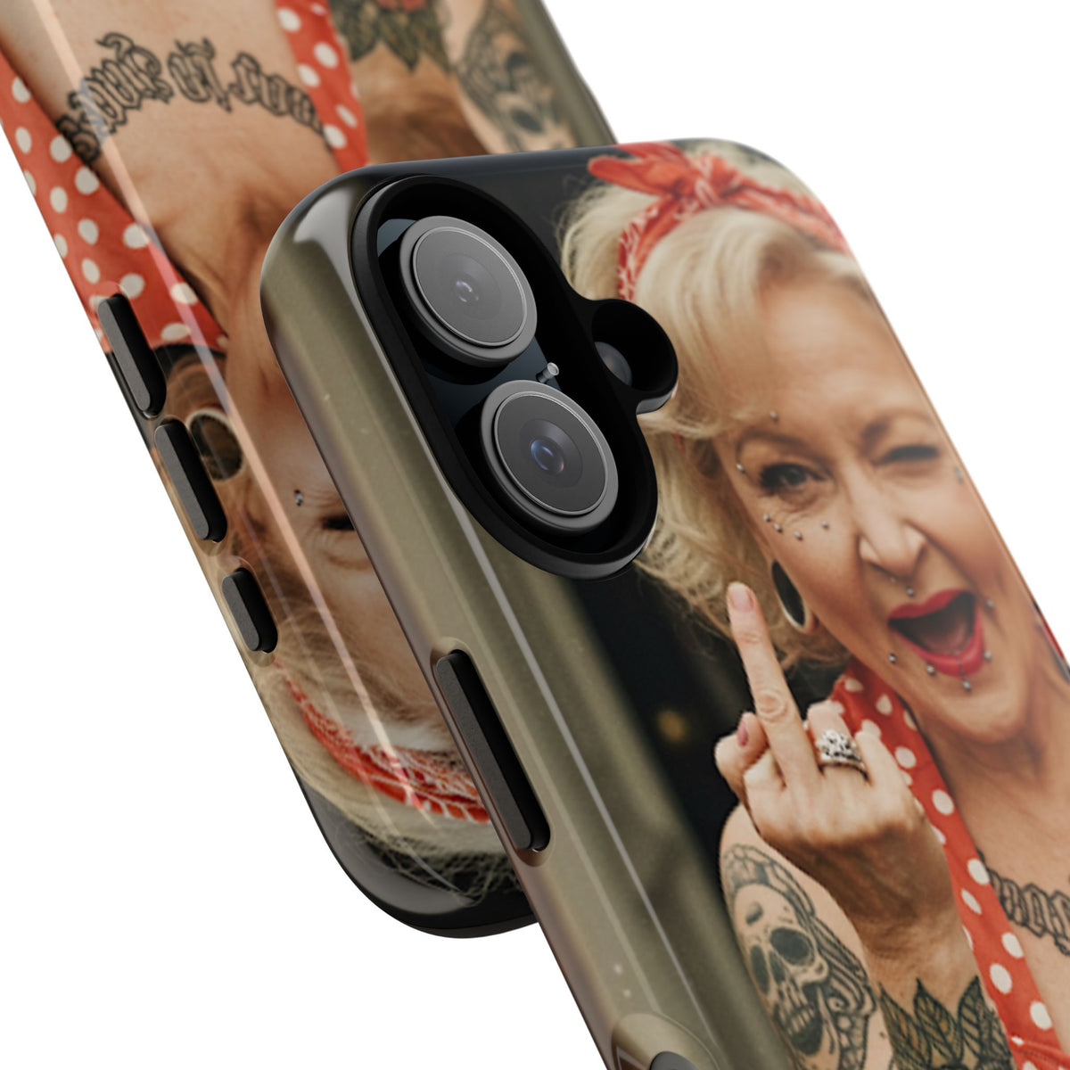 Rebellious Tattooed Betty White Tough Phone Case - Studio 653