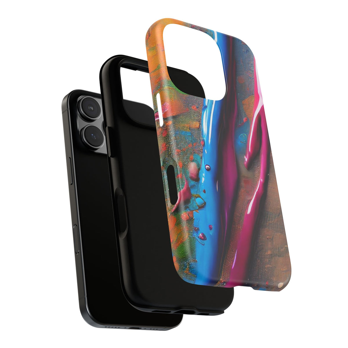 Colorful Artistic Paint Splatter Tough Phone Case - Studio 653