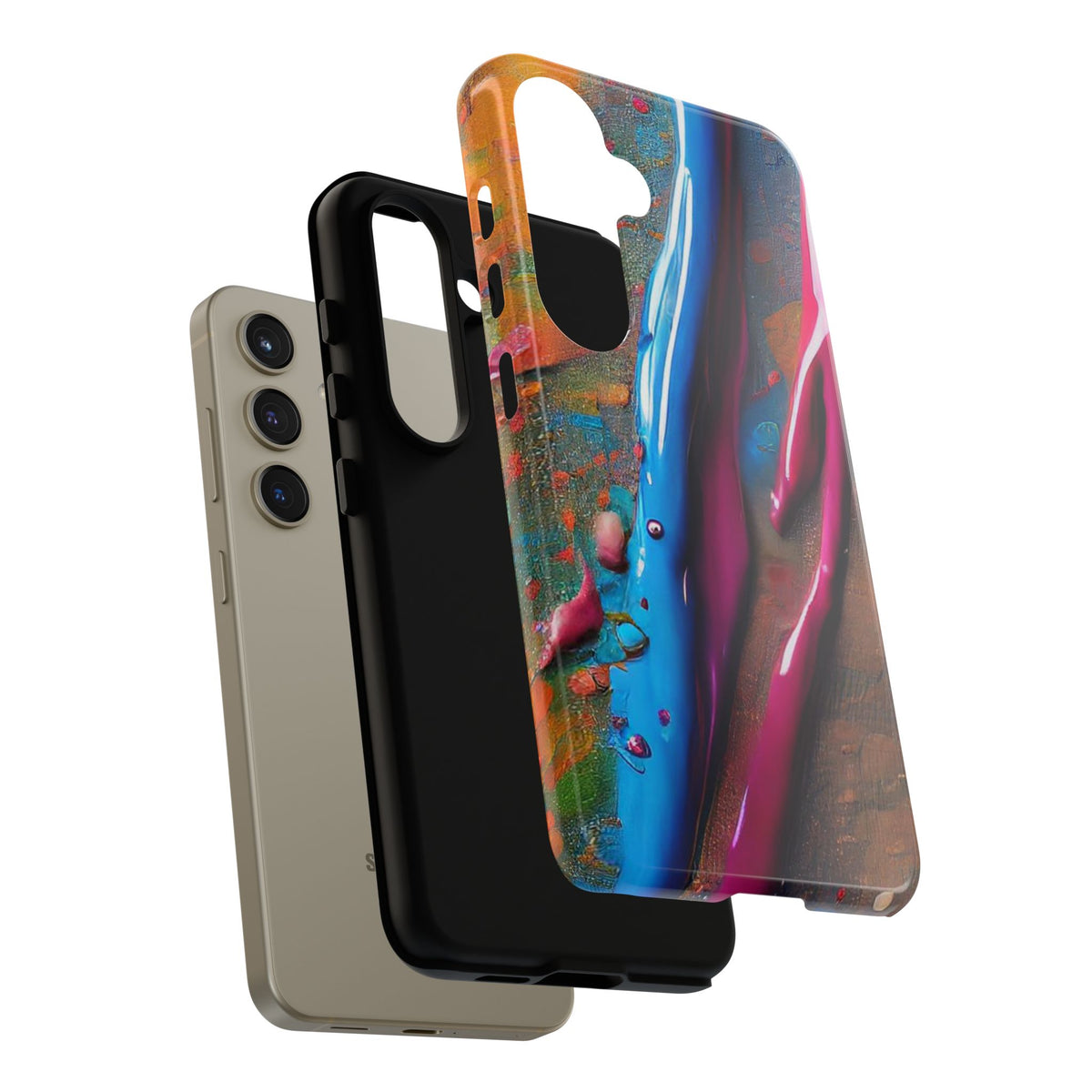 Colorful Artistic Paint Splatter Tough Phone Case - Studio 653