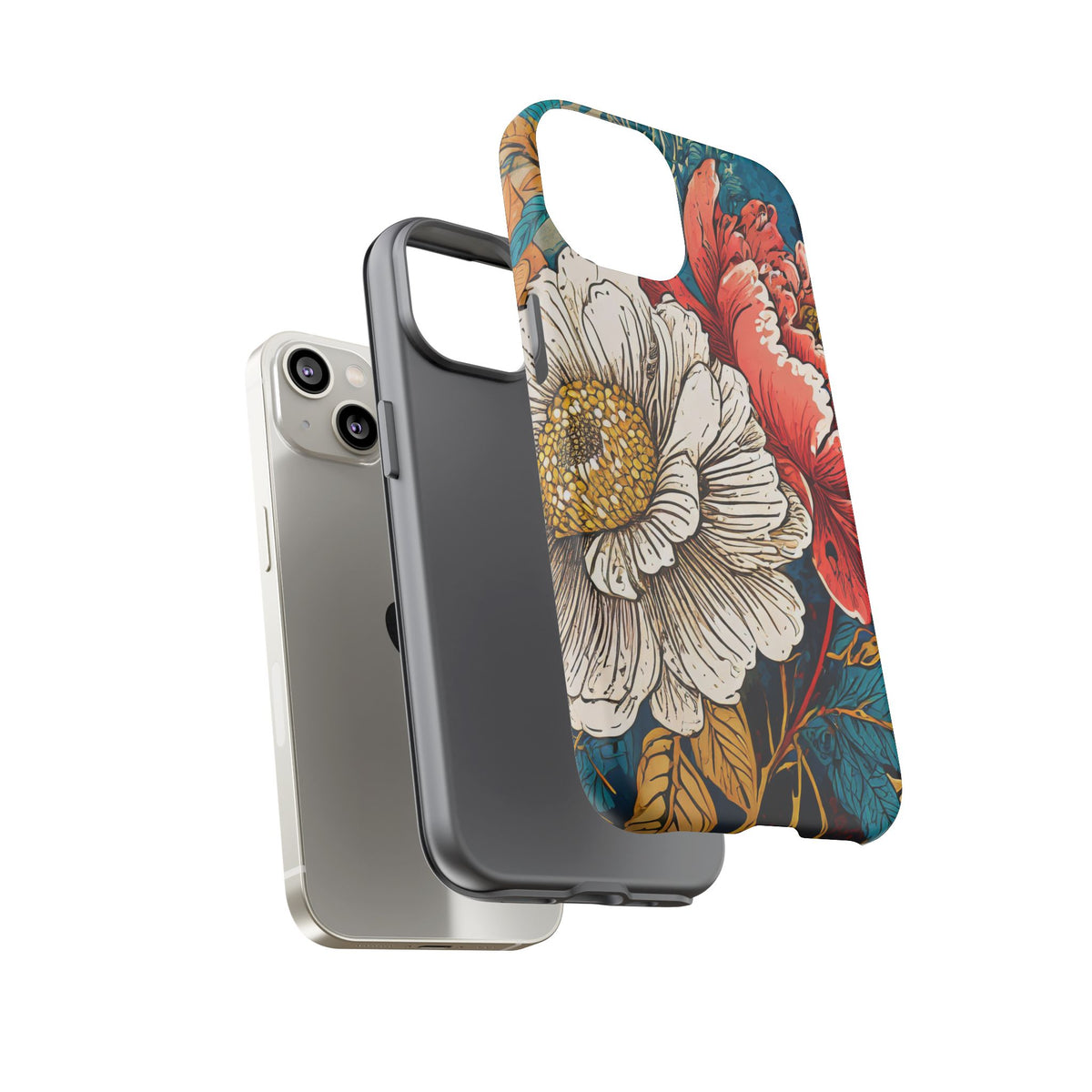 Artistic Floral Tough Phone Case - Studio 653