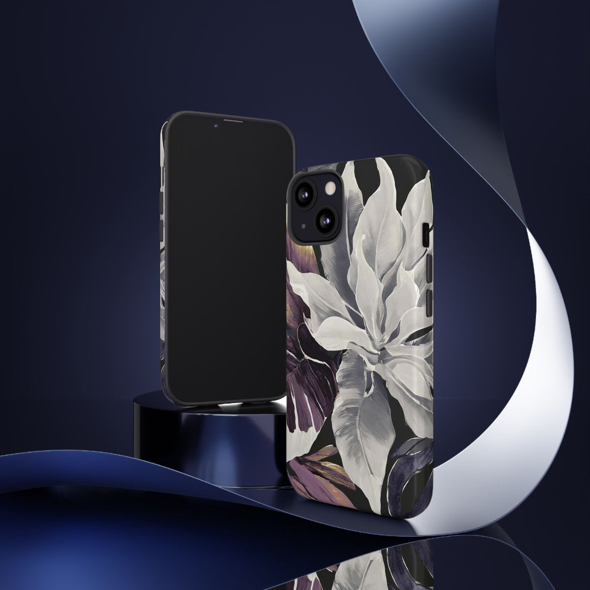 White & Plum Floral Tough Phone Case - Studio 653
