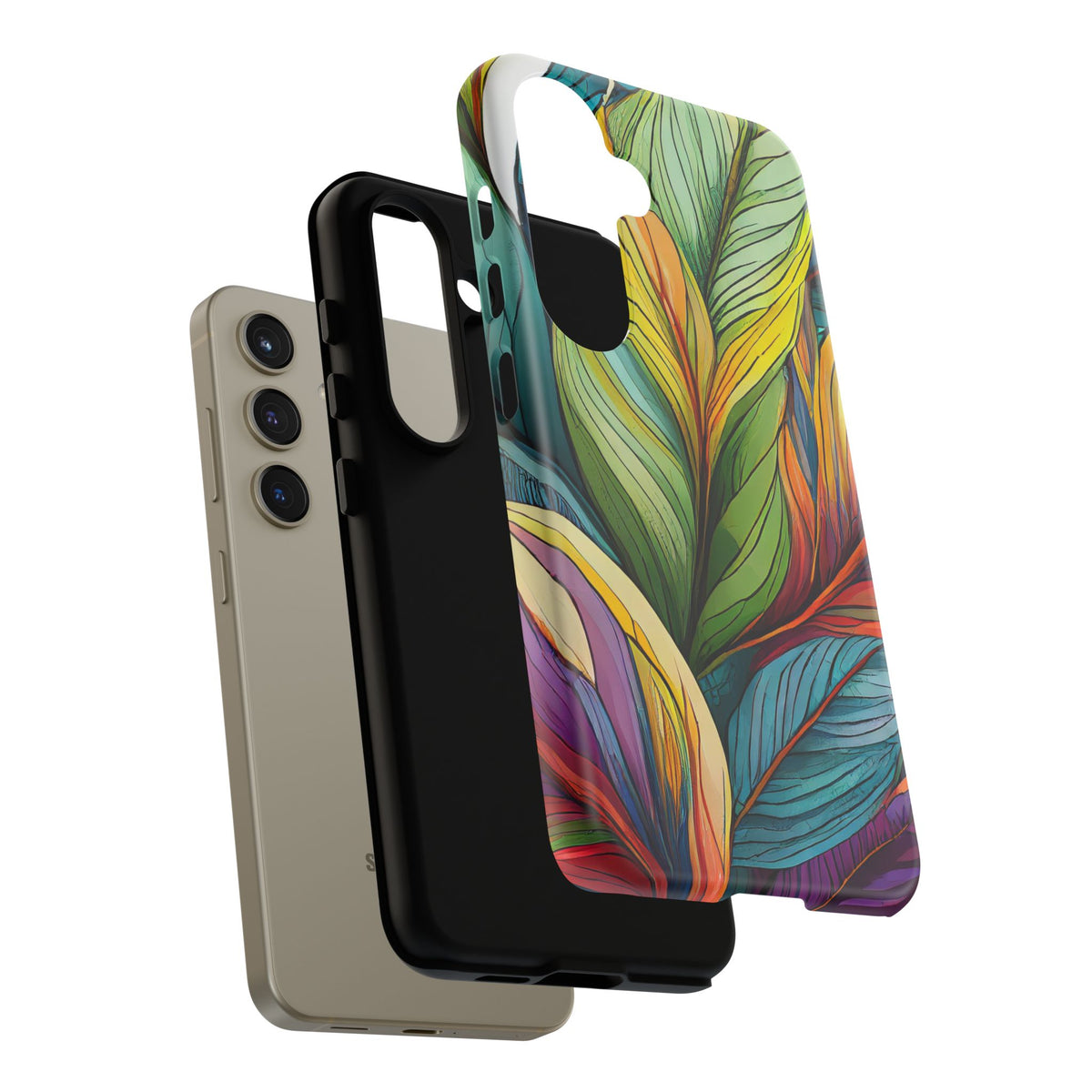 Vibrant Tropical Leaf Tough Phone Case - Studio 653