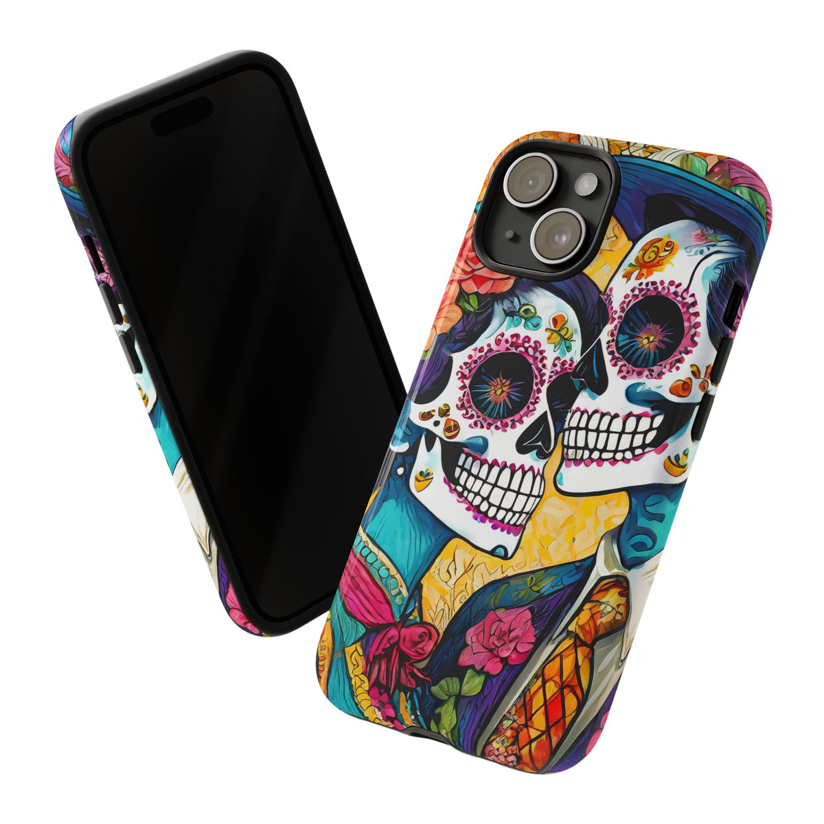 Loving Sugar Skull Couple Tough Phone Case - Studio 653