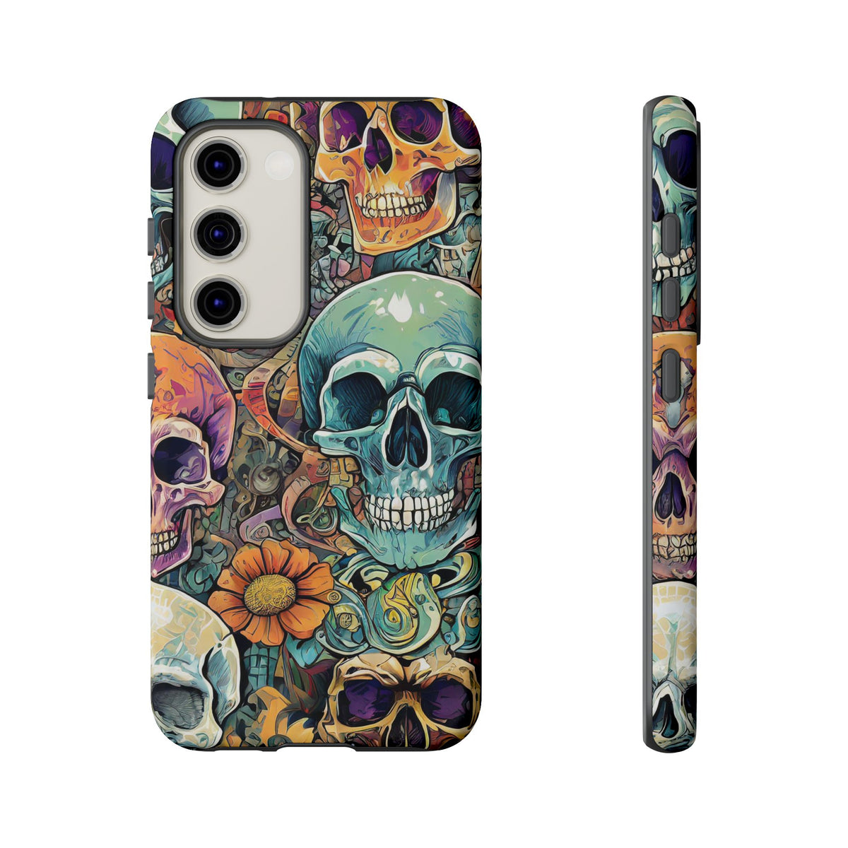 Artistic Skull Collage Tough Phone Case - Studio 653
