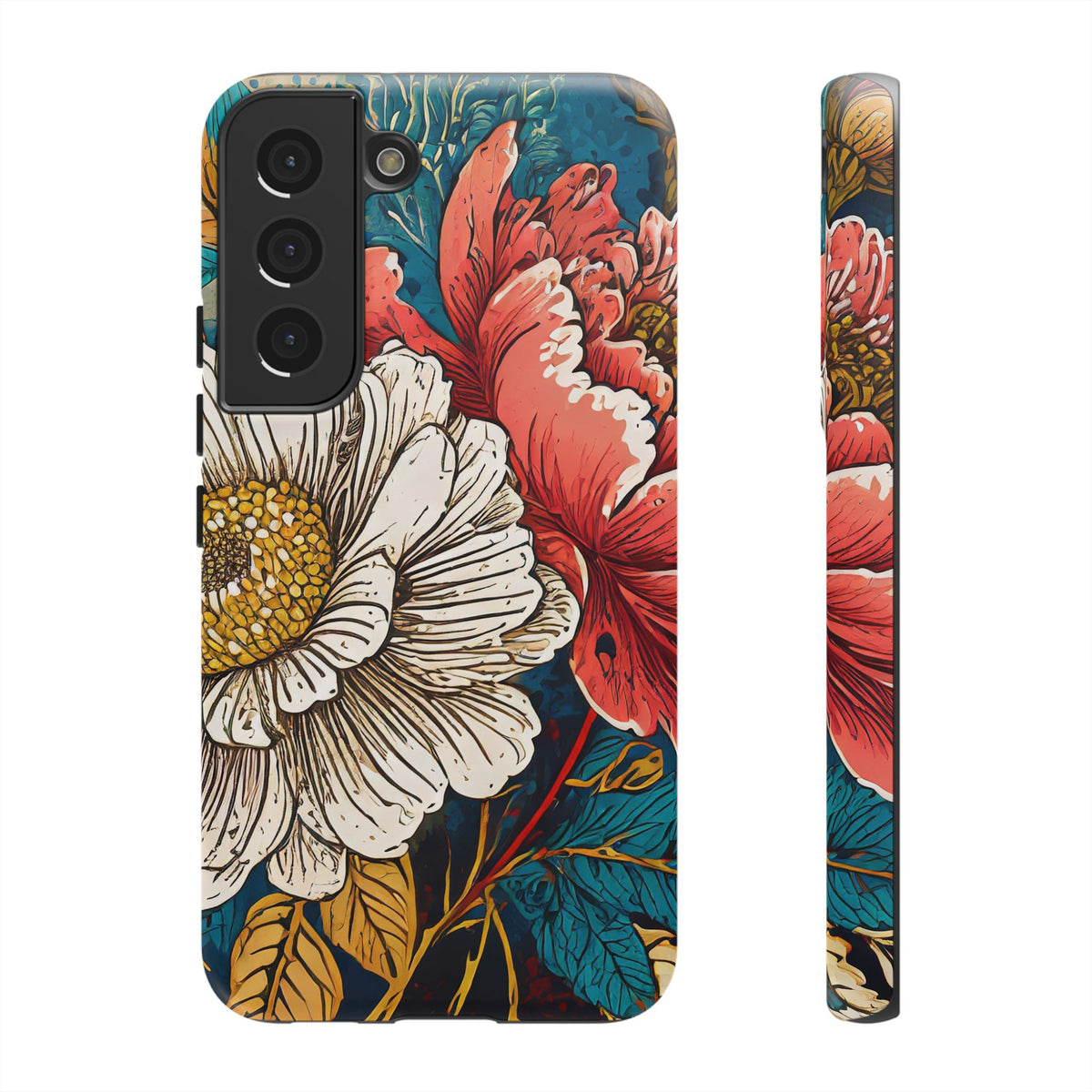 Artistic Floral Tough Phone Case - Studio 653