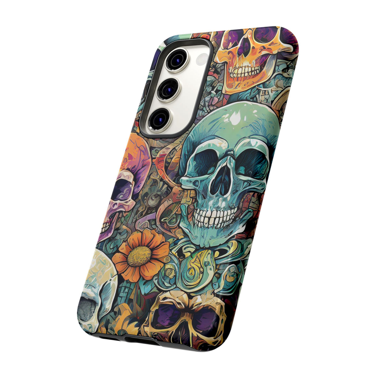 Artistic Skull Collage Tough Phone Case - Studio 653