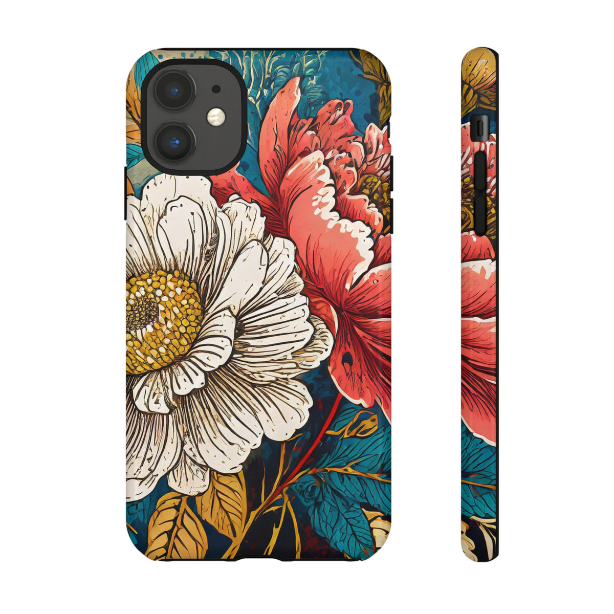 Artistic Floral Tough Phone Case - Studio 653