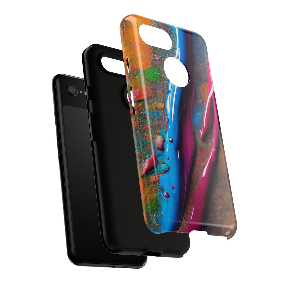 Colorful Artistic Paint Splatter Tough Phone Case - Studio 653
