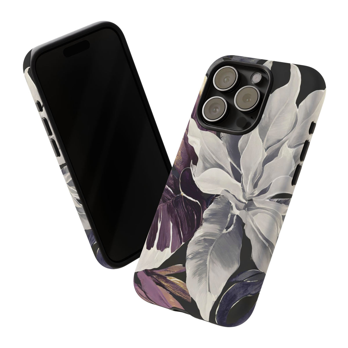 White & Plum Floral Tough Phone Case - Studio 653
