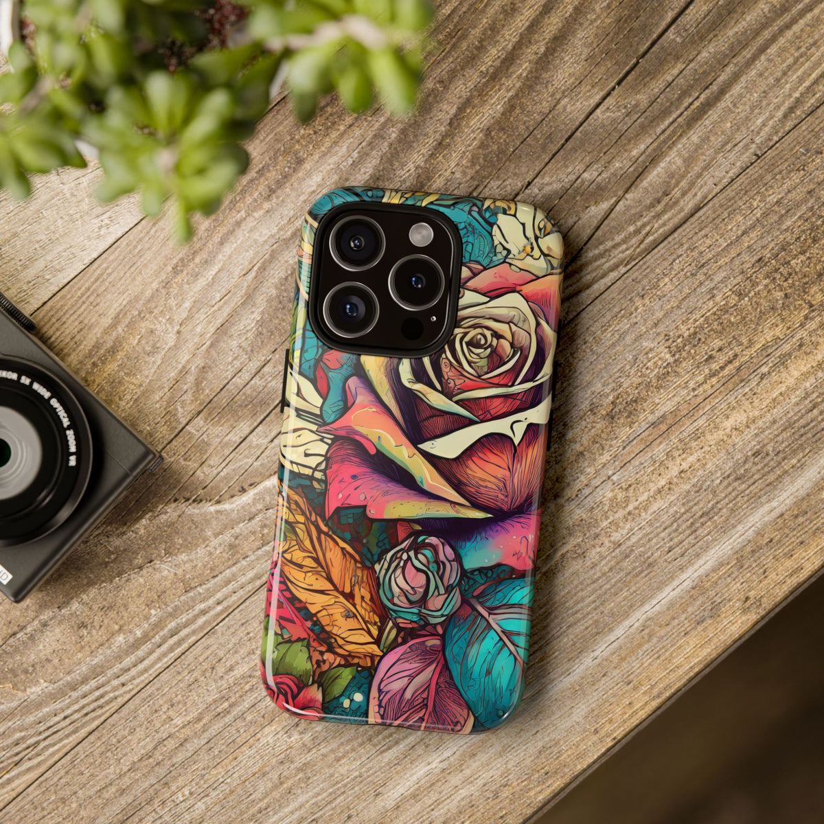 Colorful Roses Tough Phone Case - Studio 653