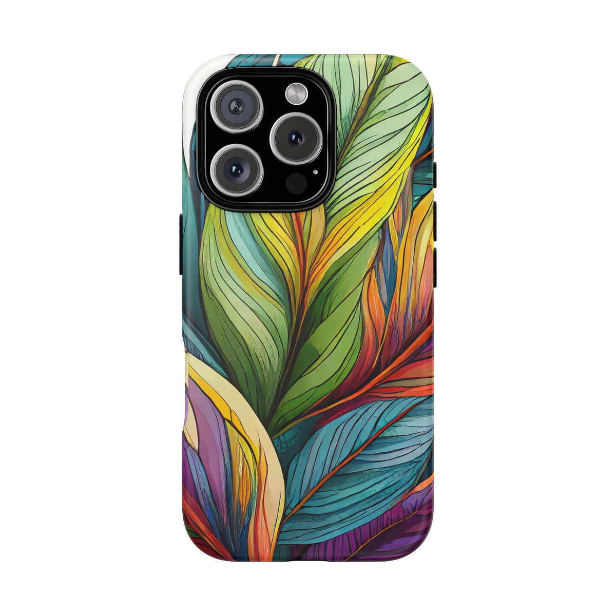 Vibrant Tropical Leaf Tough Phone Case - Studio 653