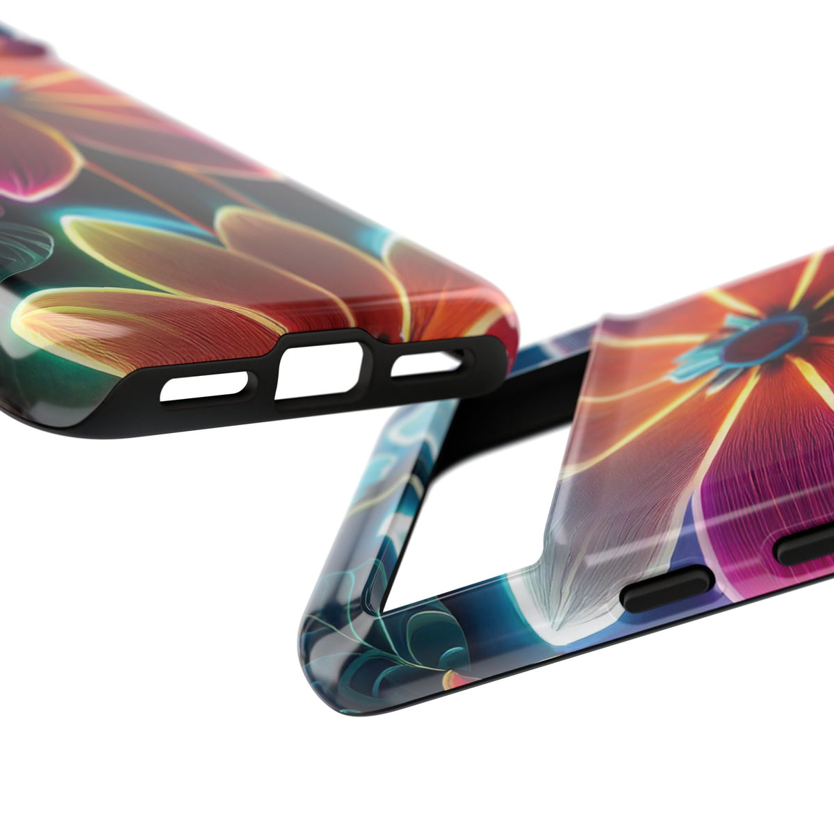 Vibrant Neon Flowers Tough Phone Case - Studio 653
