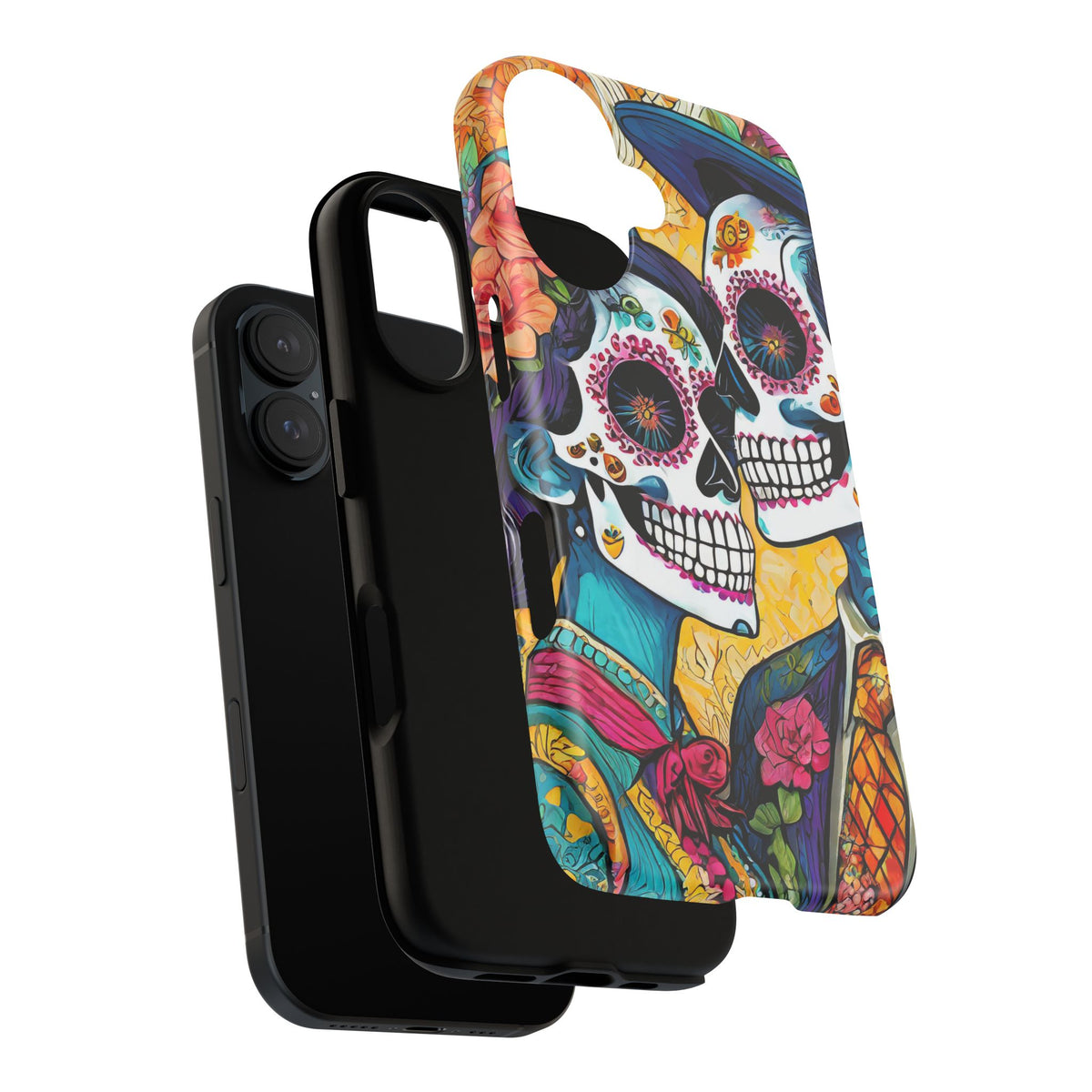 Loving Sugar Skull Couple Tough Phone Case - Studio 653
