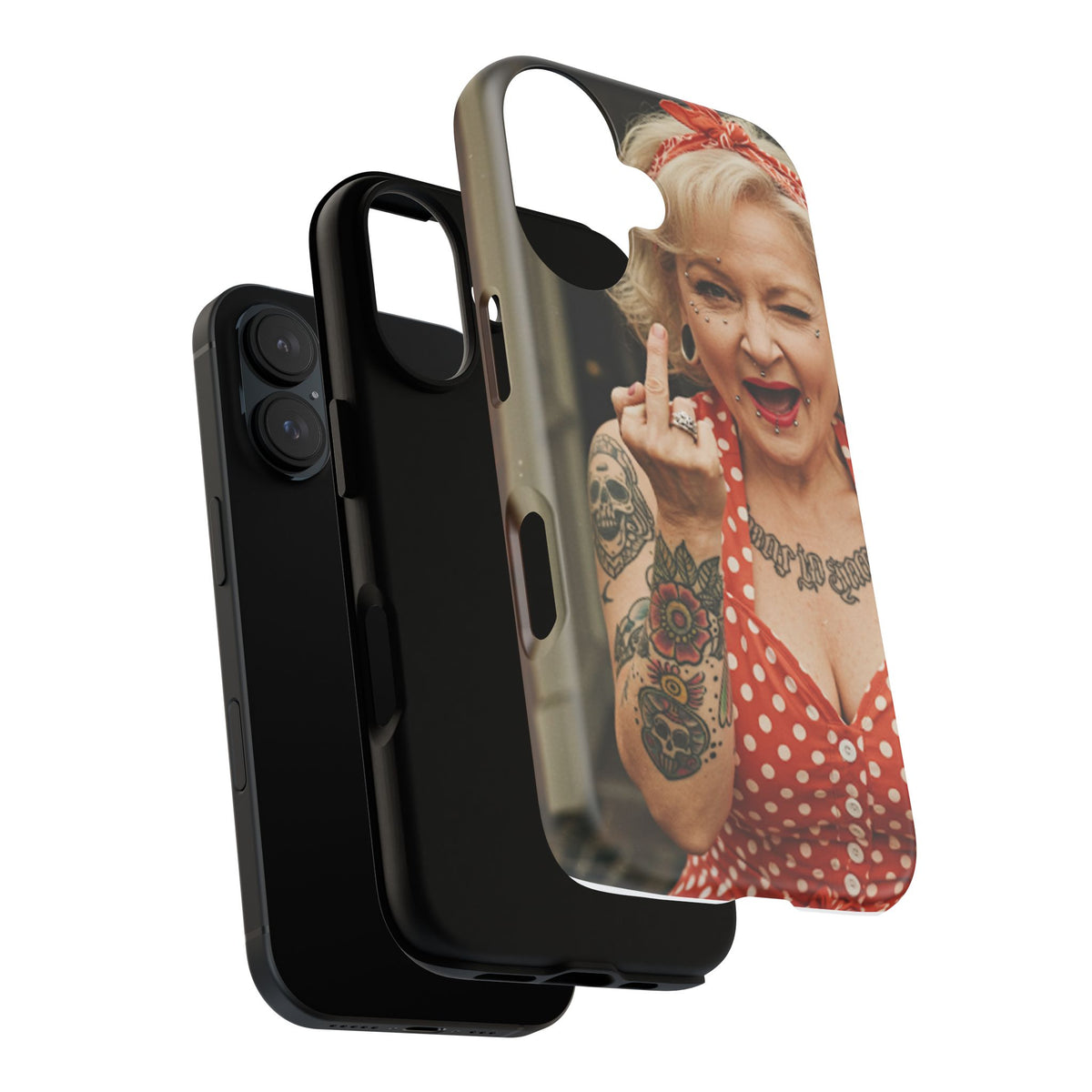 Rebellious Tattooed Betty White Tough Phone Case - Studio 653
