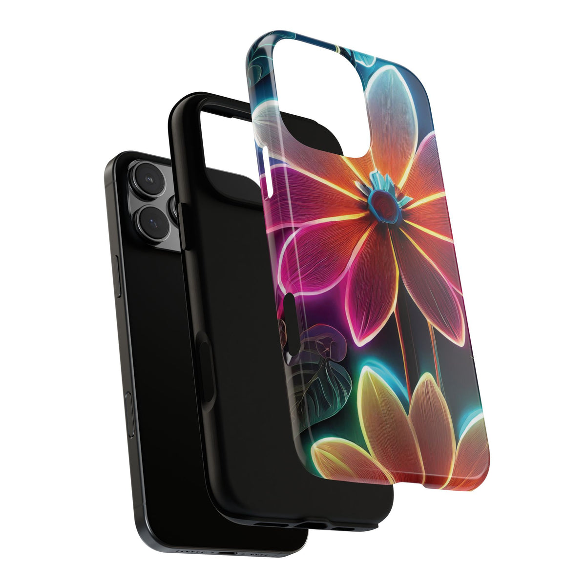 Vibrant Neon Flowers Tough Phone Case - Studio 653